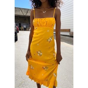 Auguste the Label Lotta Davis Midi Dress Yellow